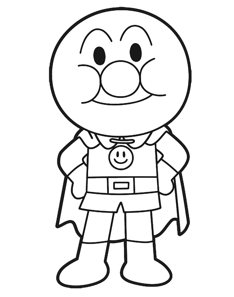 Coloriage Joyeux Anpanman