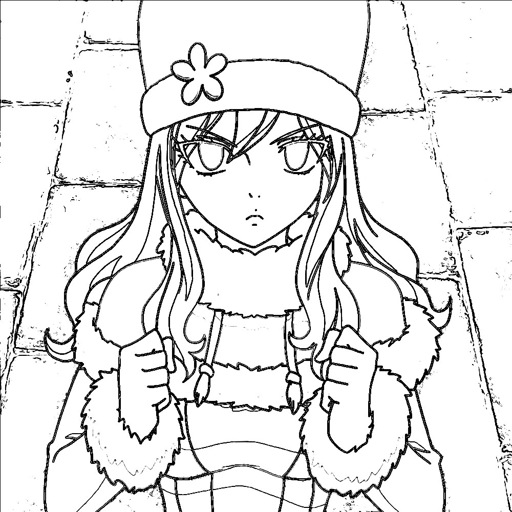 Coloriage Juvia Loxar imprimable gratuitement