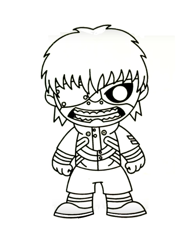 Coloriage Kaneki Ken Funko Pop