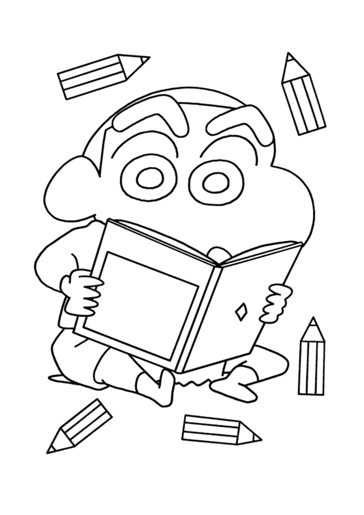 Coloriage Lecture Shinnosuke