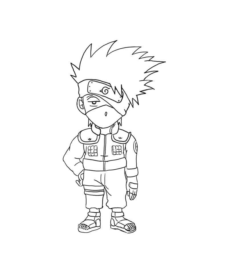 Coloriage Mignon Bébé Kakashi