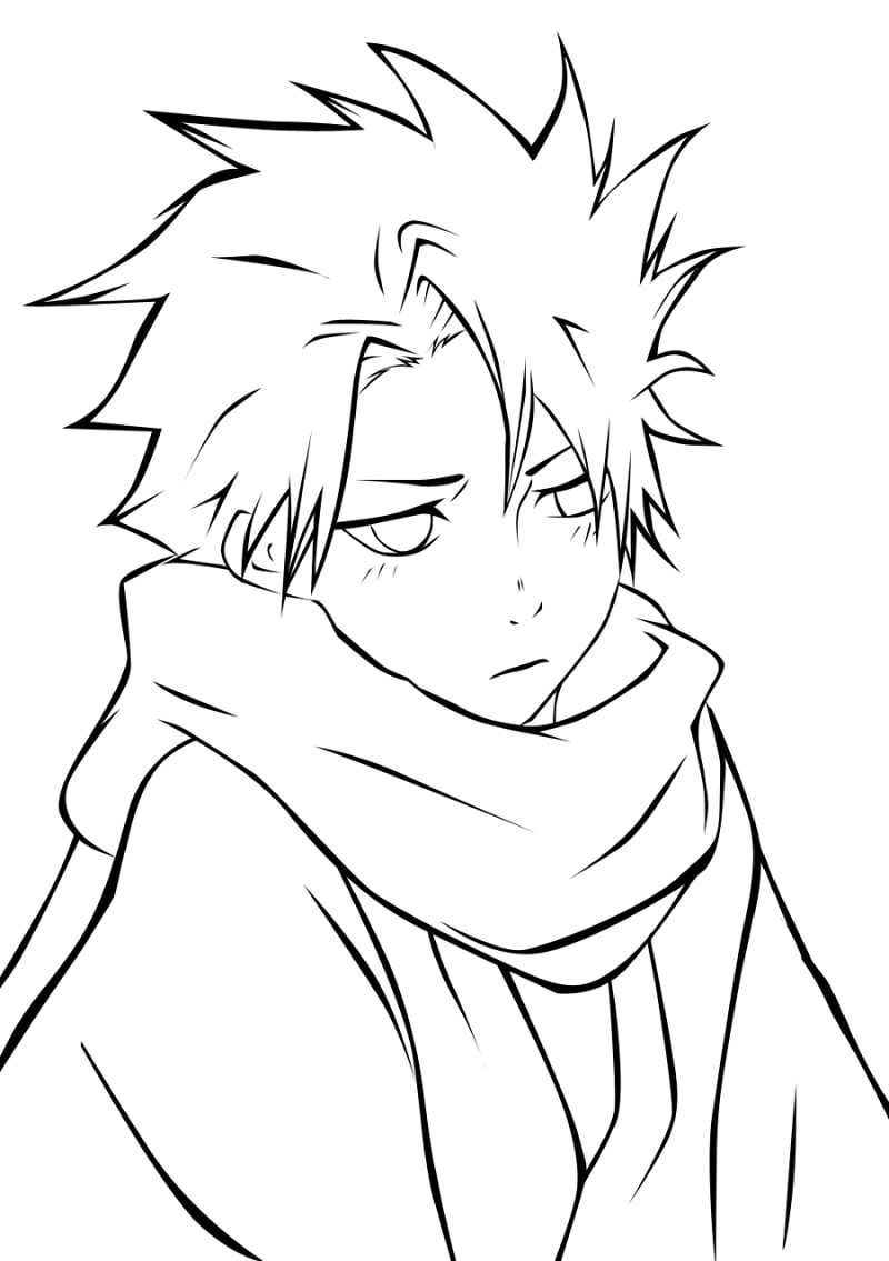 Coloriage Mignon Tôshirô Hitsugaya