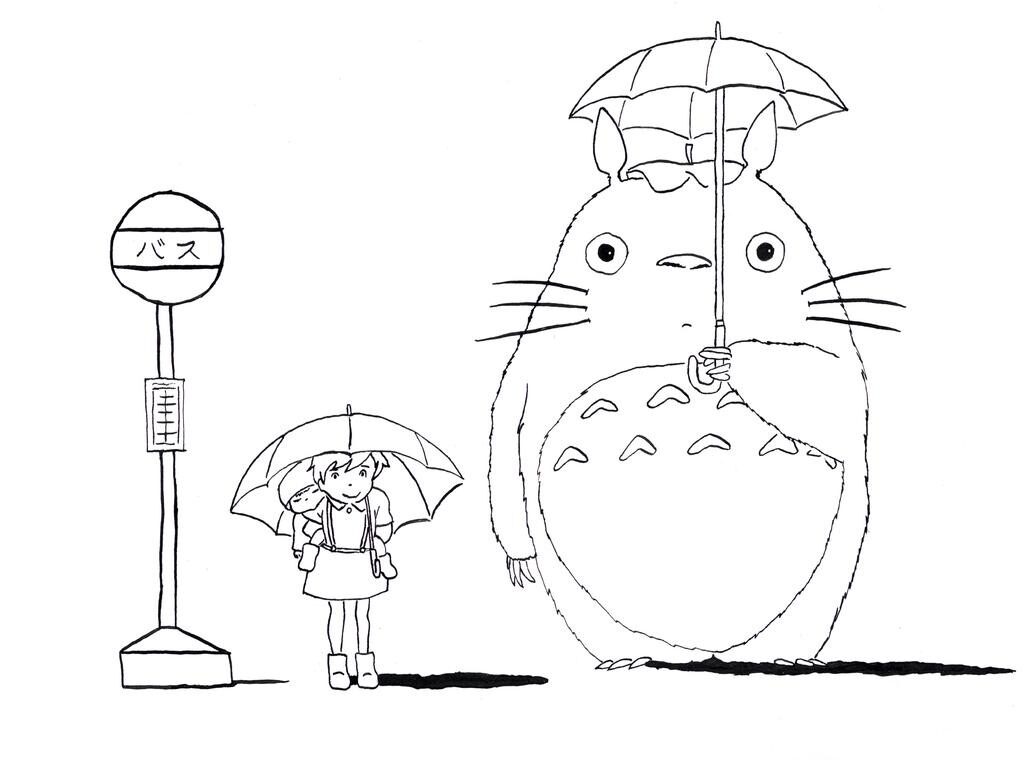 Coloriage Mon Voisin Totoro