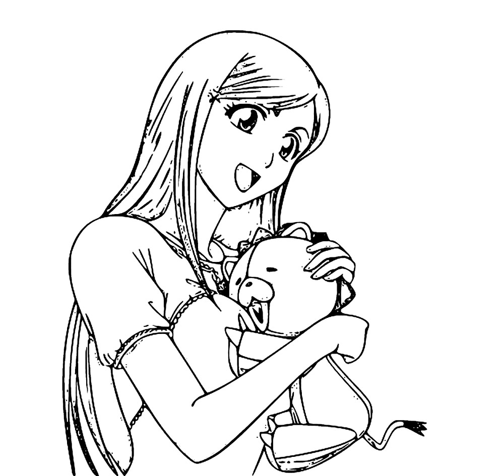 Coloriage Orihime Inoue Image gratuite imprimable