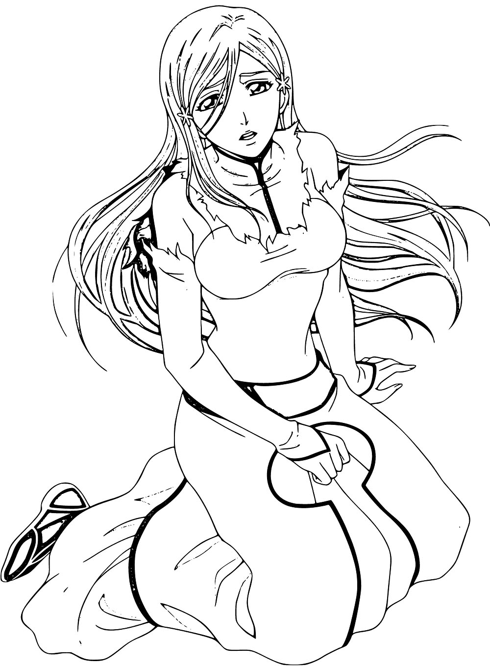 Coloriage Orihime Inoue Image imprimable