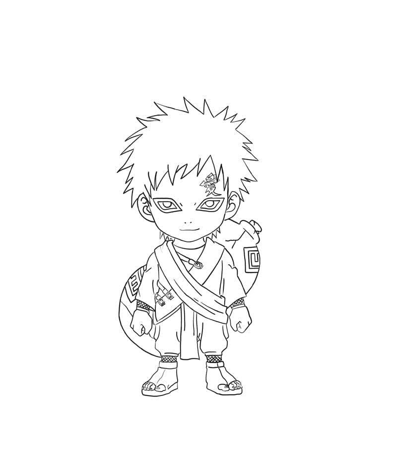 Coloriage Petit Gaara