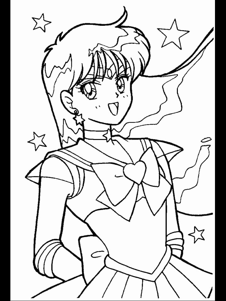 Coloriage Rei Hino Sailor Mars