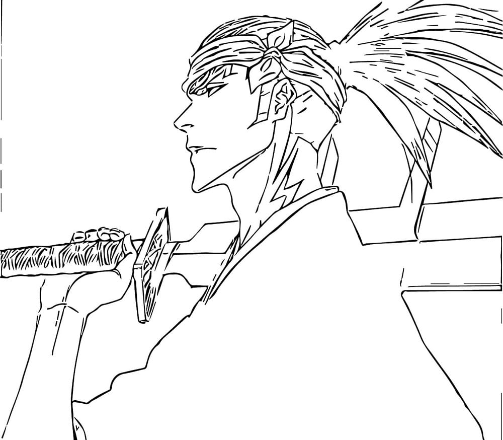 Coloriage Renji Abarai Imprimable