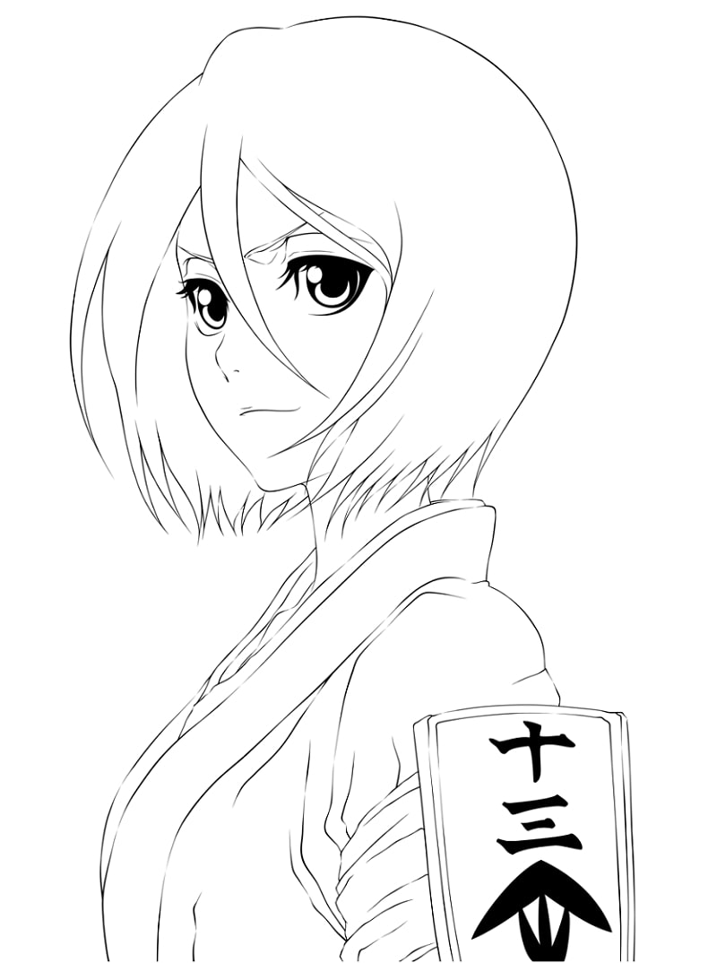 Coloriage Rukia Kuchiki image