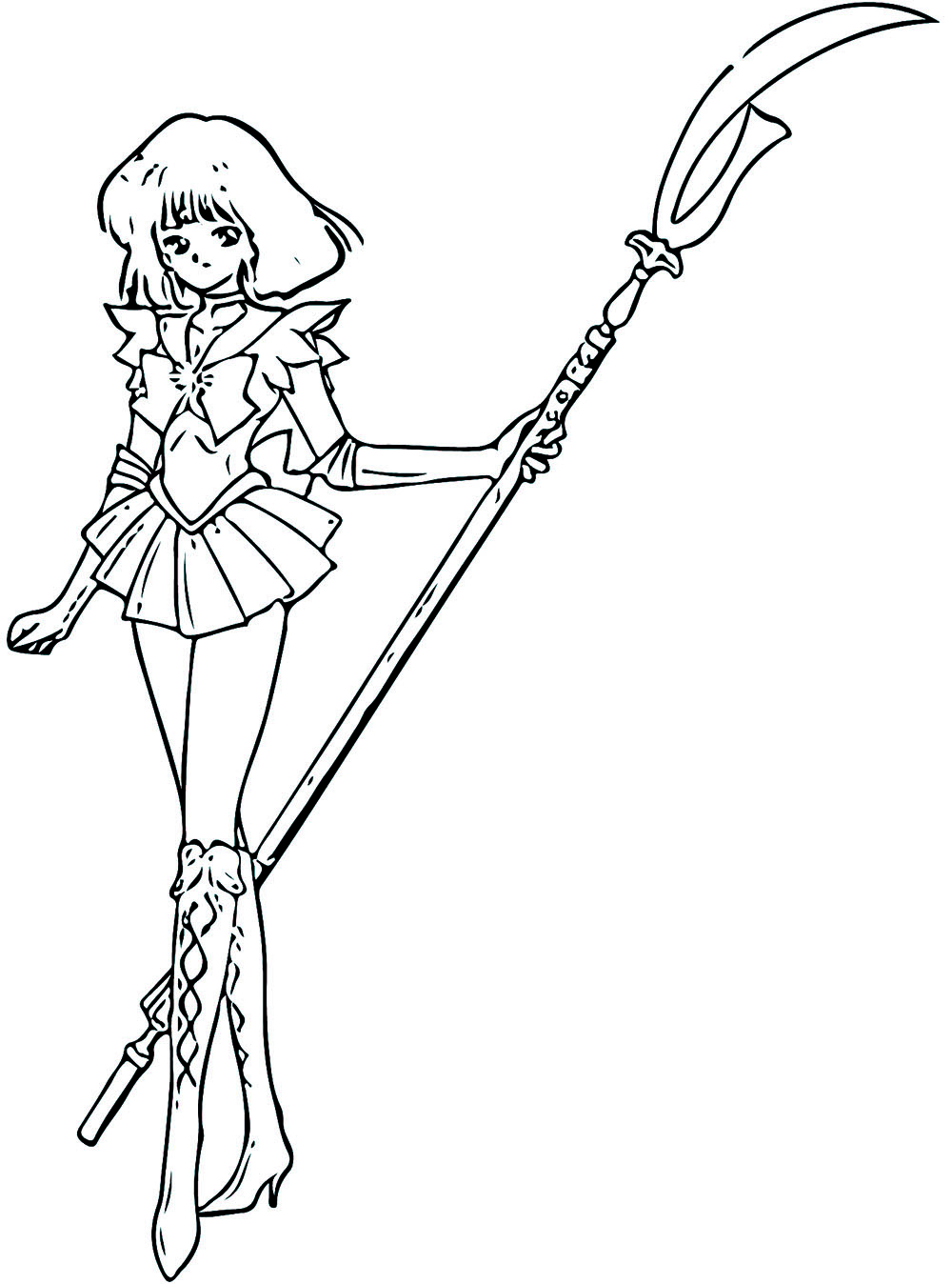 Coloriage Sailor Saturn impression gratuite