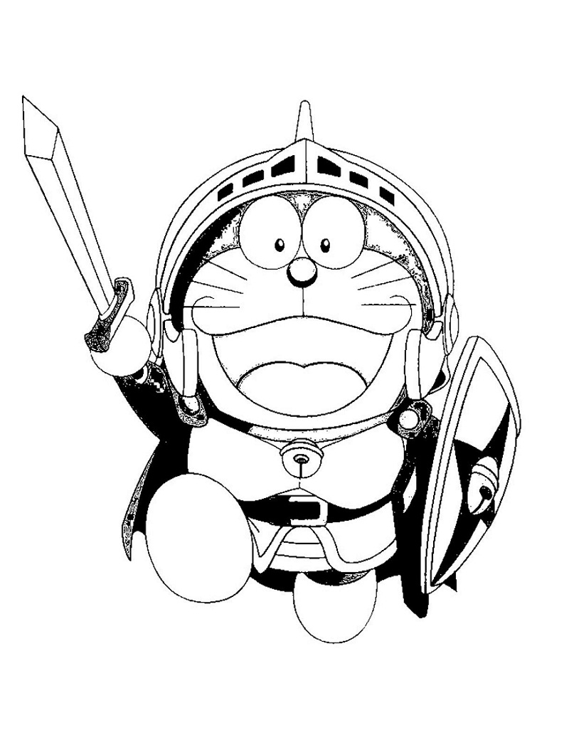Coloriage Soldat Doraemon