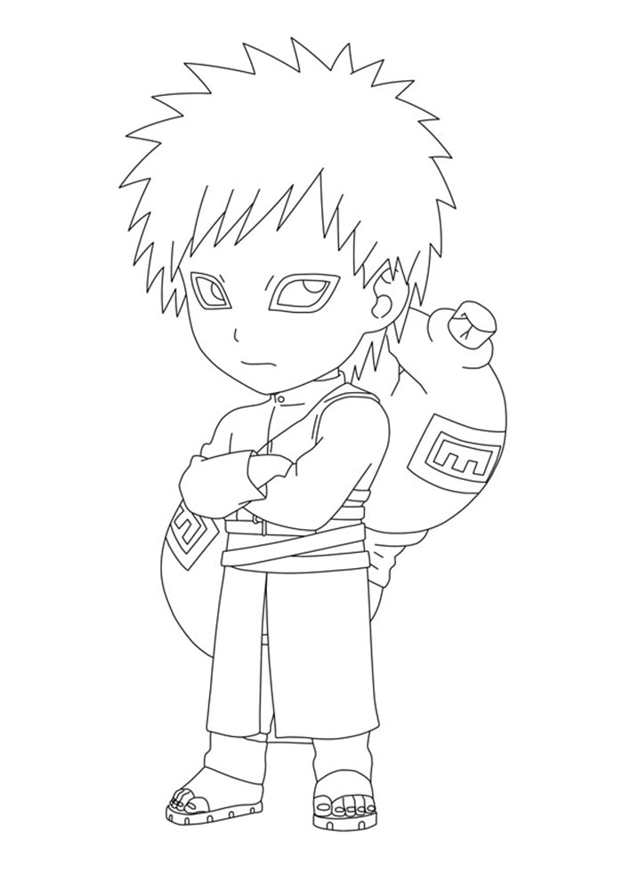 Coloriage Super Petit Gaara