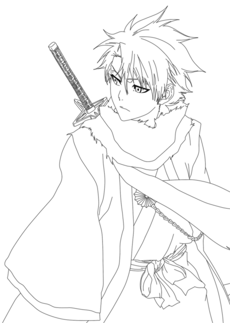 Coloriage Tôshirô Hitsugaya Image HD