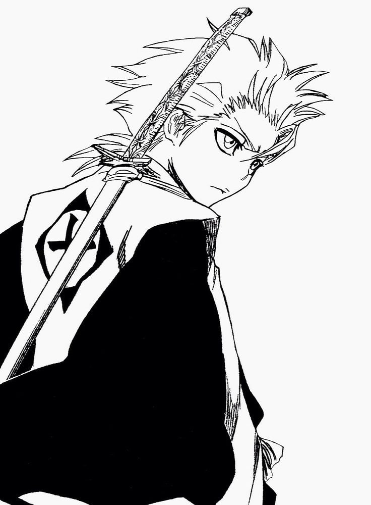 Coloriage Tôshirô Hitsugaya Imprimable