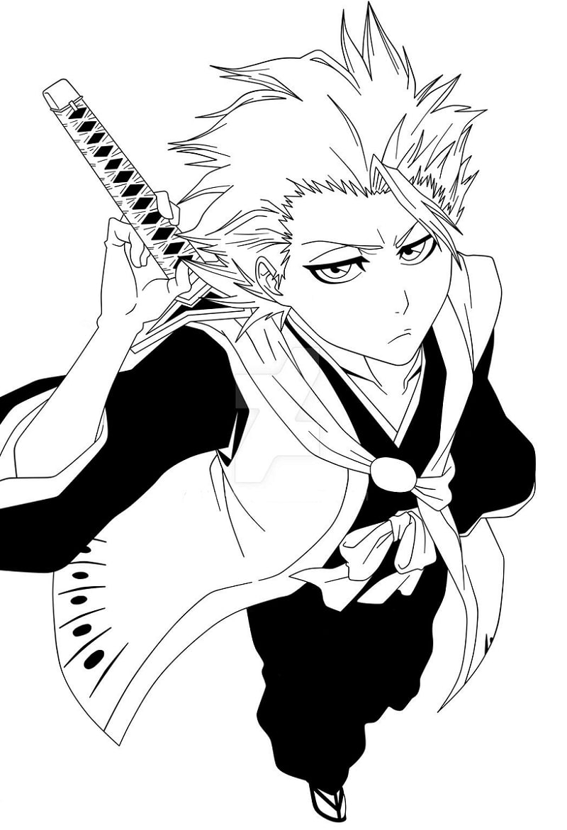 Coloriage Tôshirô Hitsugaya imprimable gratuitement