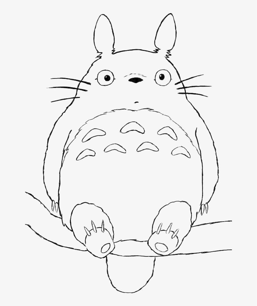 Coloriage Totoro Assis