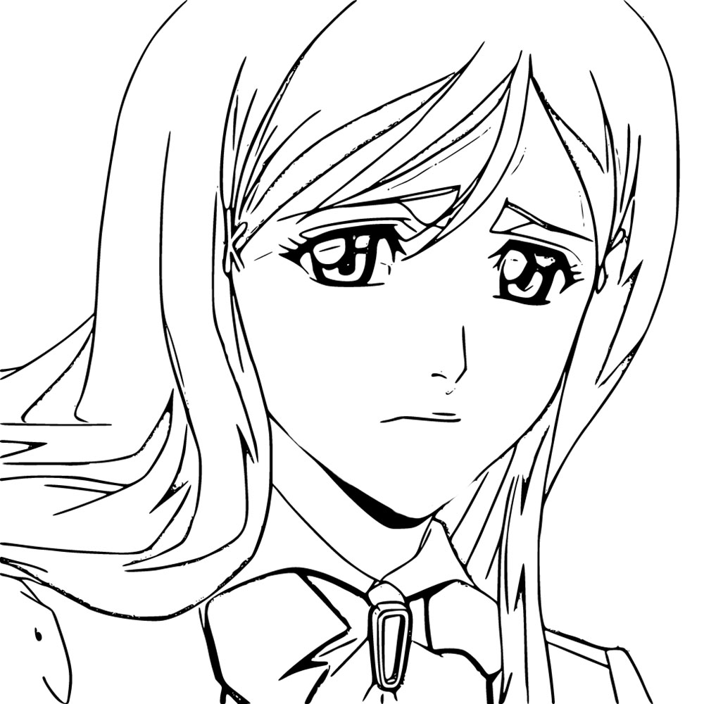 Coloriage Triste Orihime Inoue