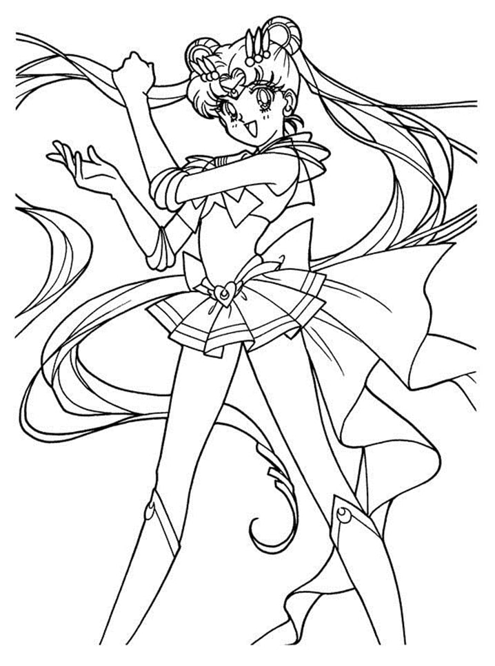 Coloriage Usagi Tsukino Sailor Moon