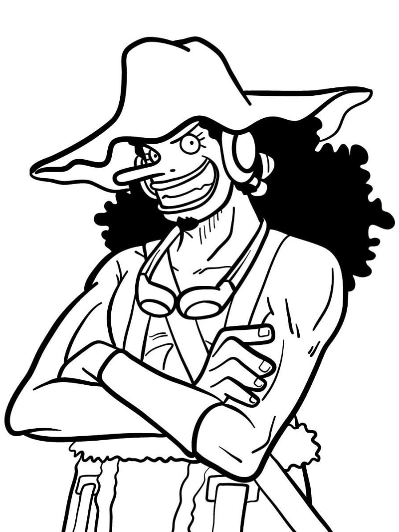 Coloriage Usopp cool