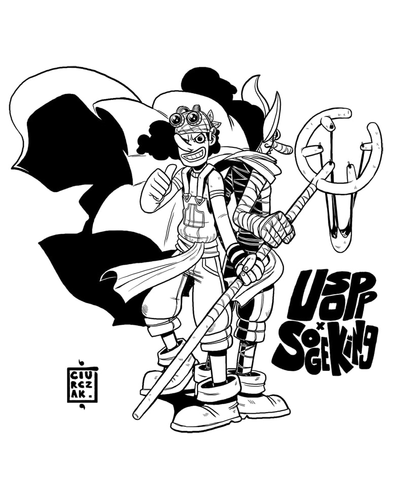 Coloriage Usopp à Imprimer - ColoriageManga