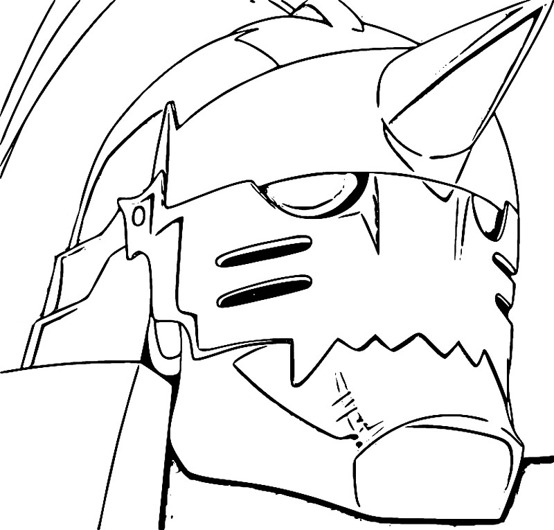 Coloriage Alphonse Elric gratuit