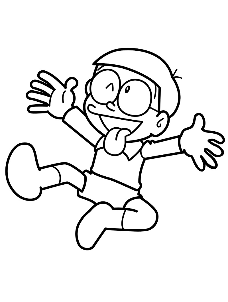 Coloriage Bonne Nobita