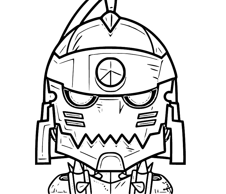 Coloriage Chibi Alphonse Elric