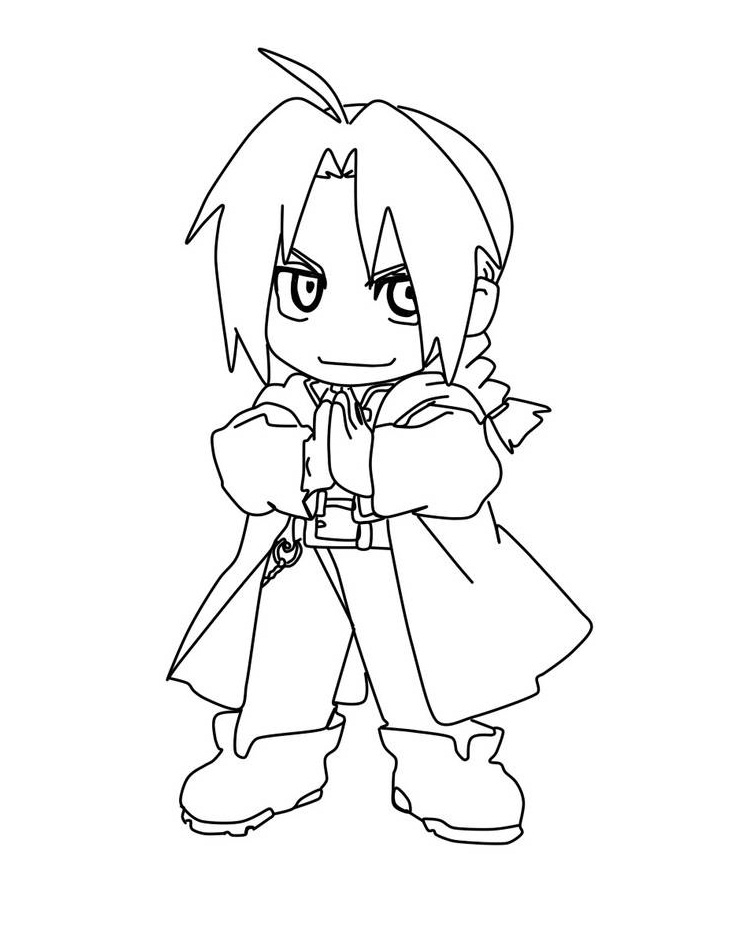 Coloriage Chibi Edward Elric