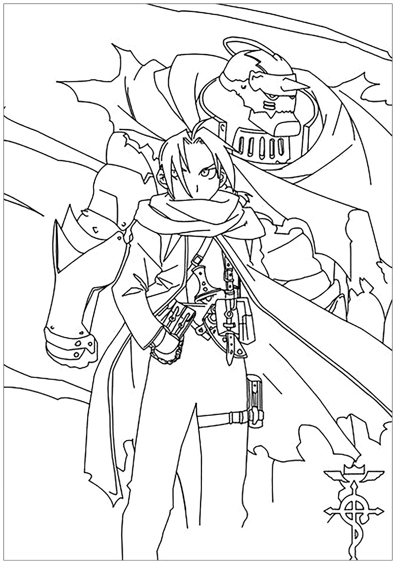 Coloriage Edward Elric
