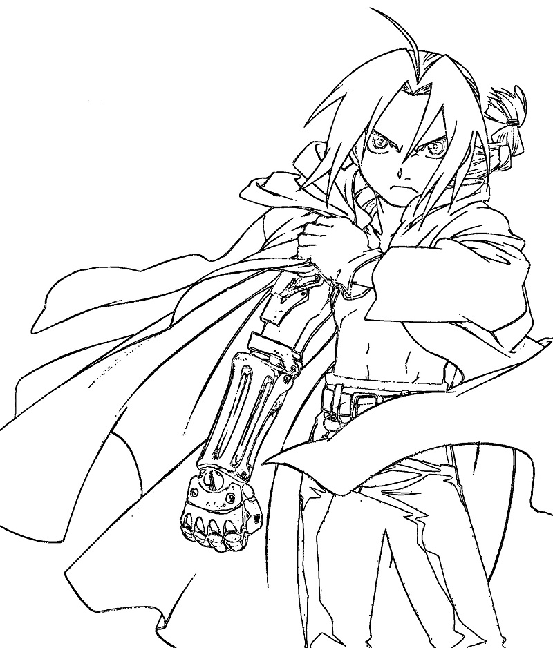 Coloriage Fort Edward Elric