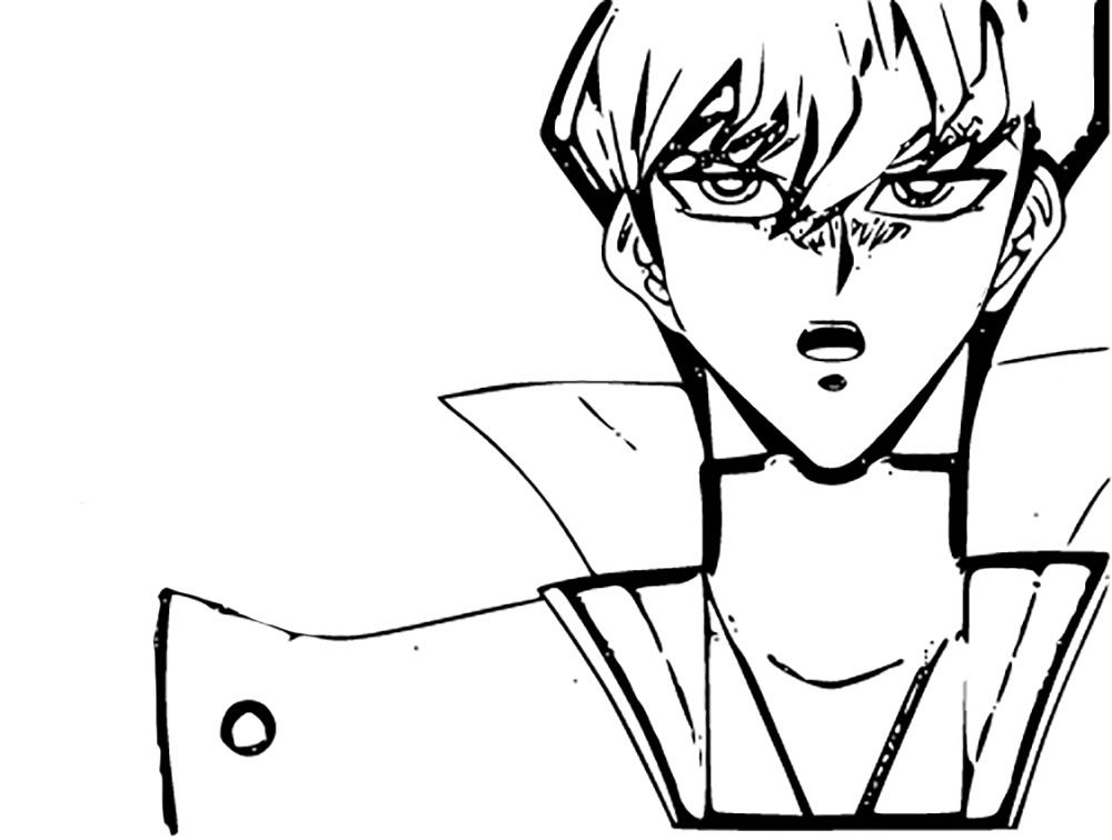 Coloriage Génial Seto Kaiba dans Yu-Gi-OH