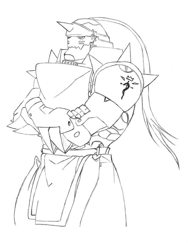 Coloriage Génial Alphonse Elric