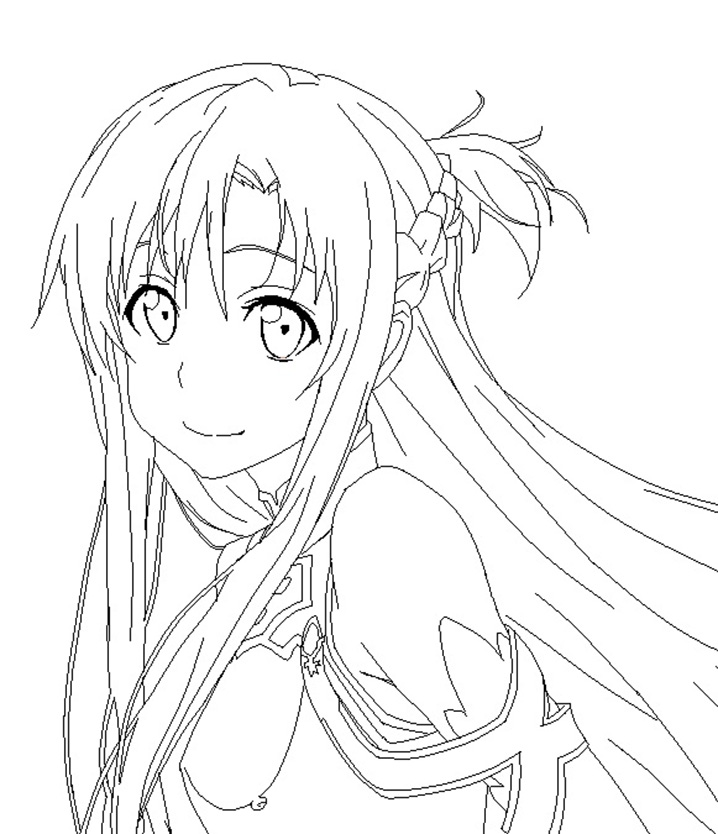 Coloriage Image d’Asuna