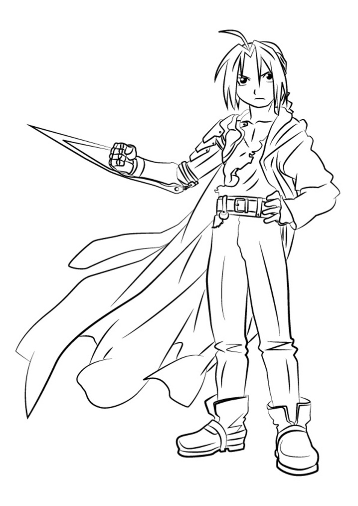 Coloriage Image de Edward Elric