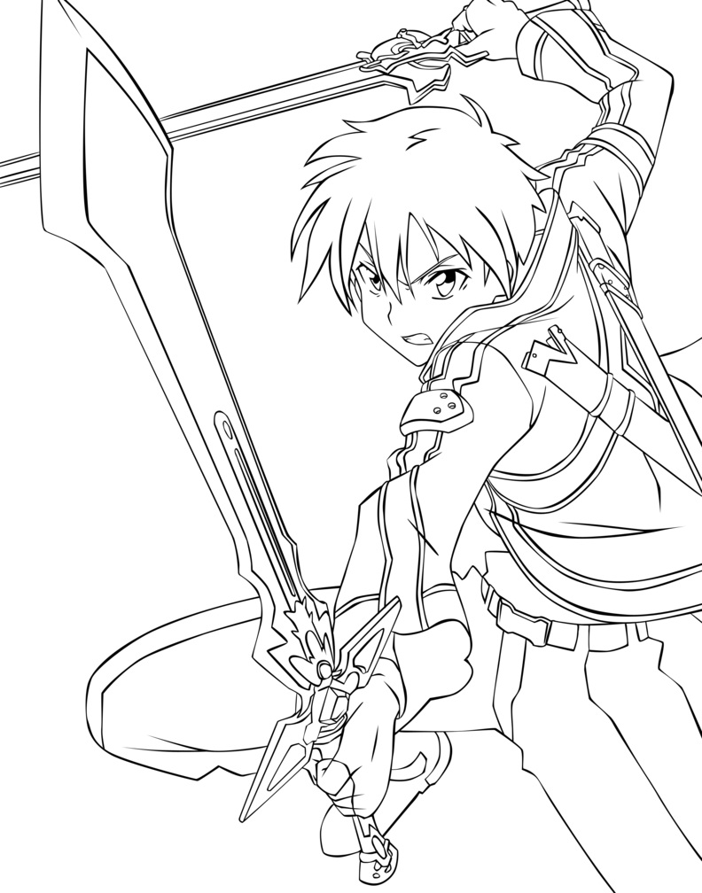 Coloriage Kirito Image