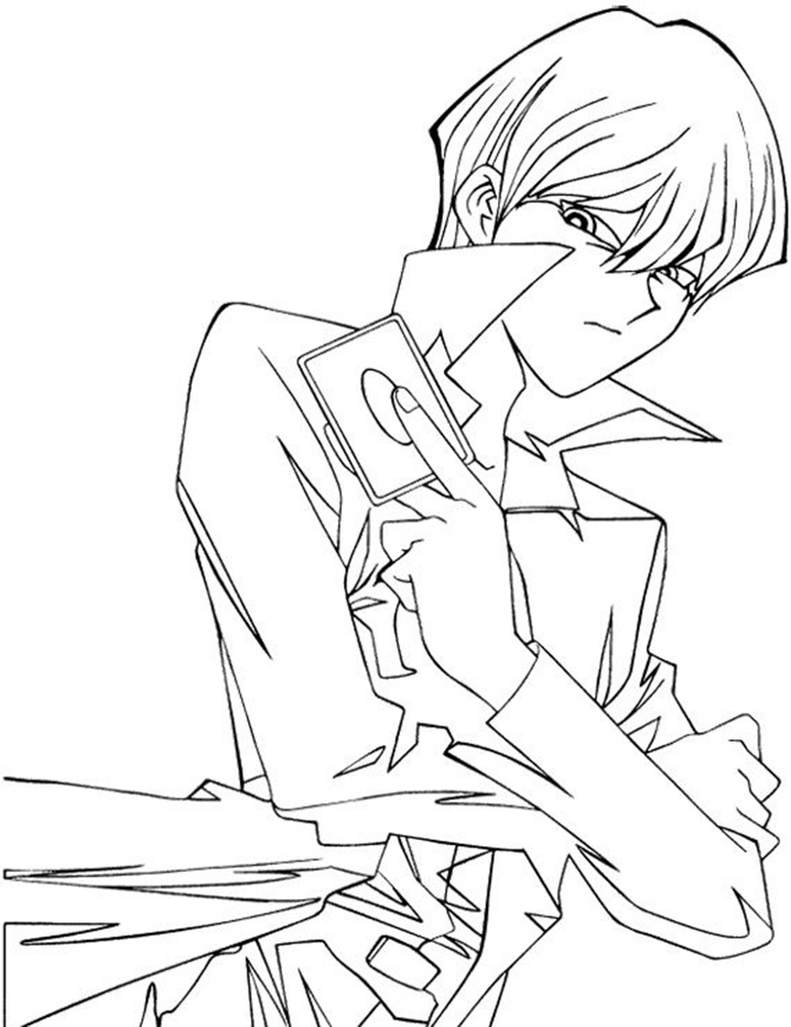 Coloriage Seto Kaiba Impression gratuite