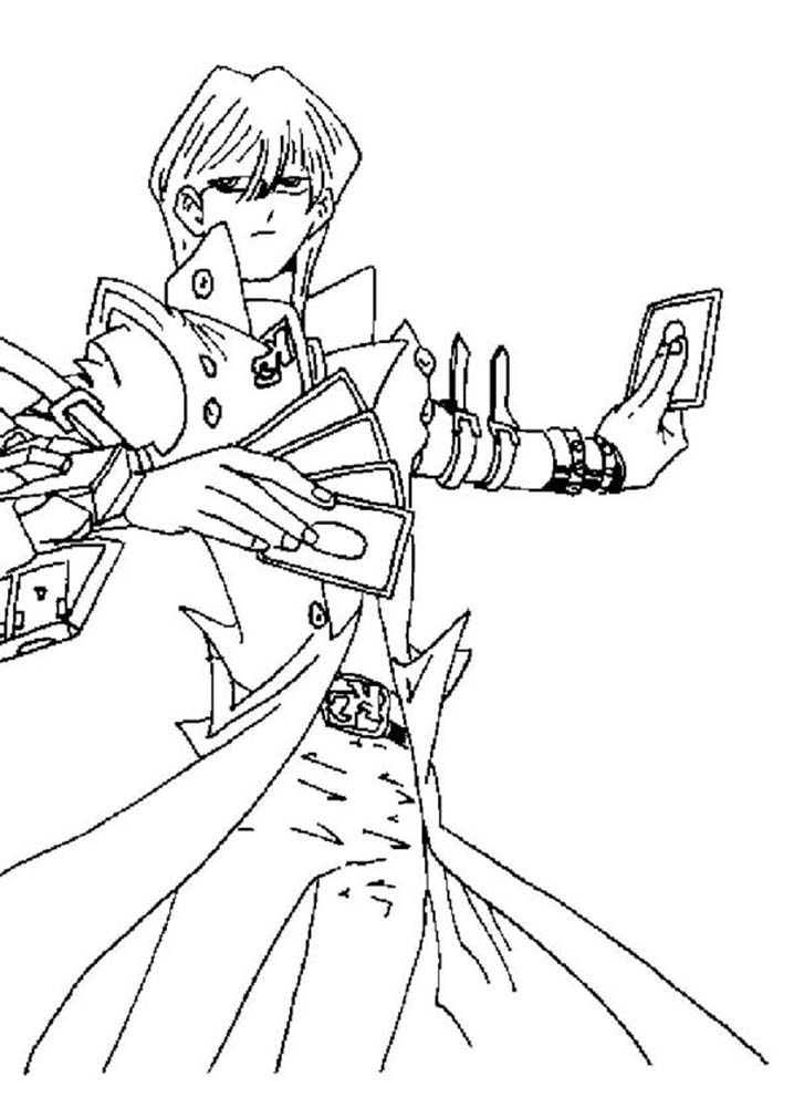 Coloriage Seto Kaiba imprimable