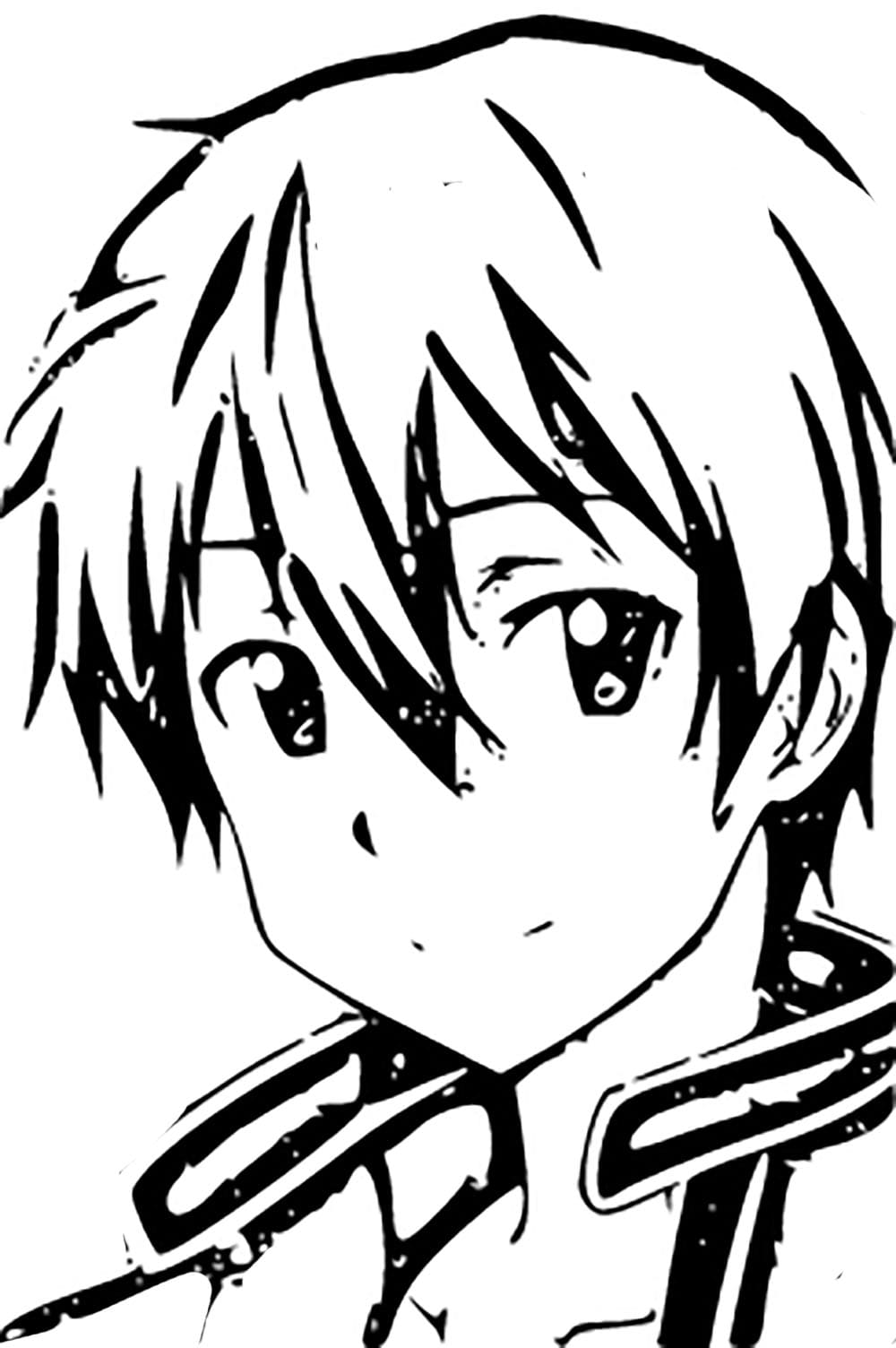 Coloriage Sword Art Online Kirito