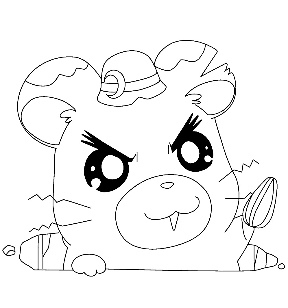 Coloriage Boss Hamtaro a rampé