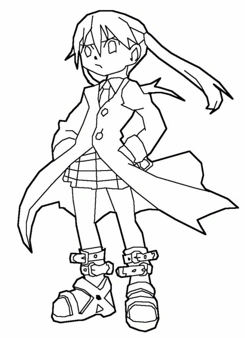 Coloriage Chibi Maka Albarn