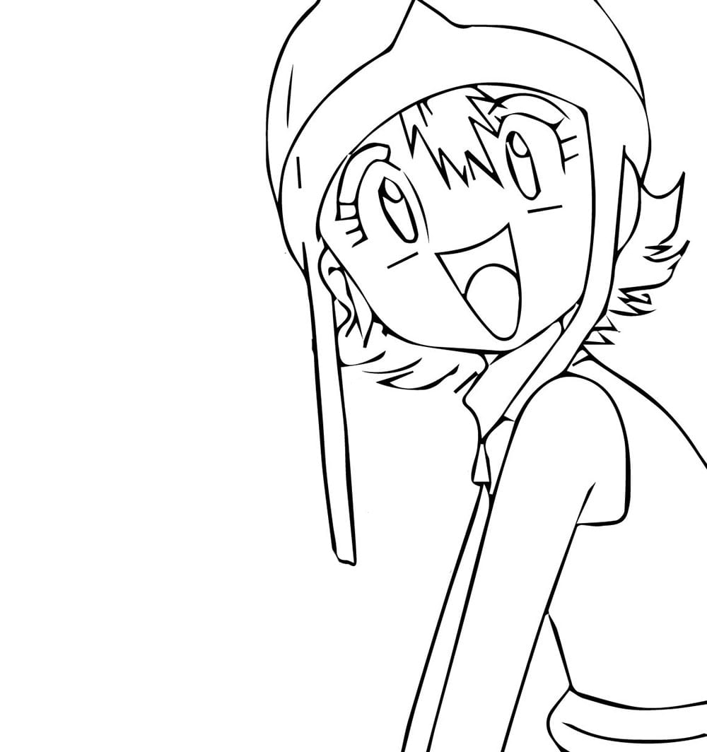 Coloriage Joyeux Sora Takenouchi