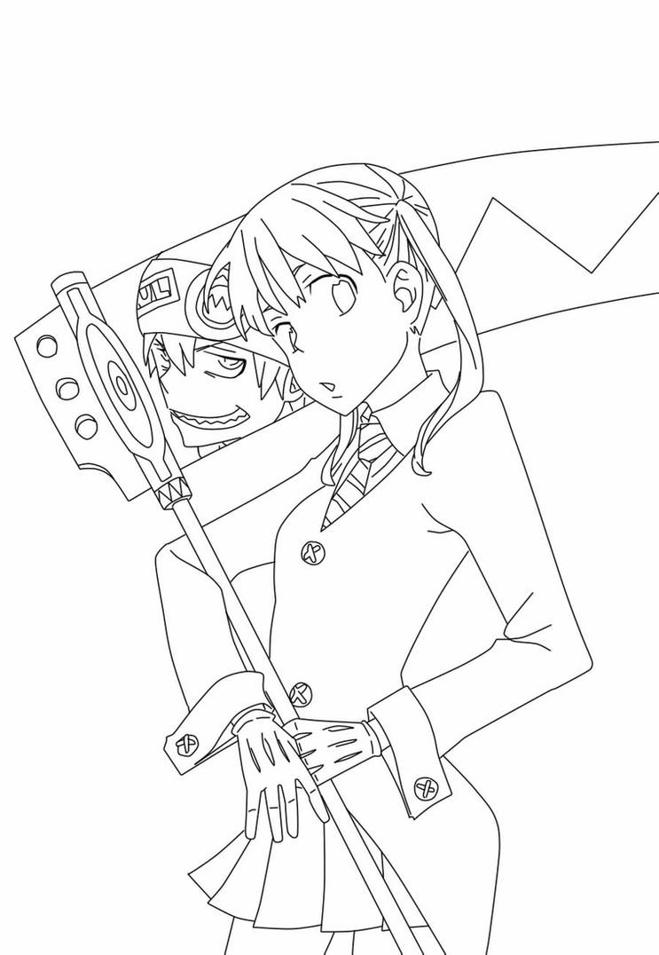 Coloriage Maka Albarn Soul Eater