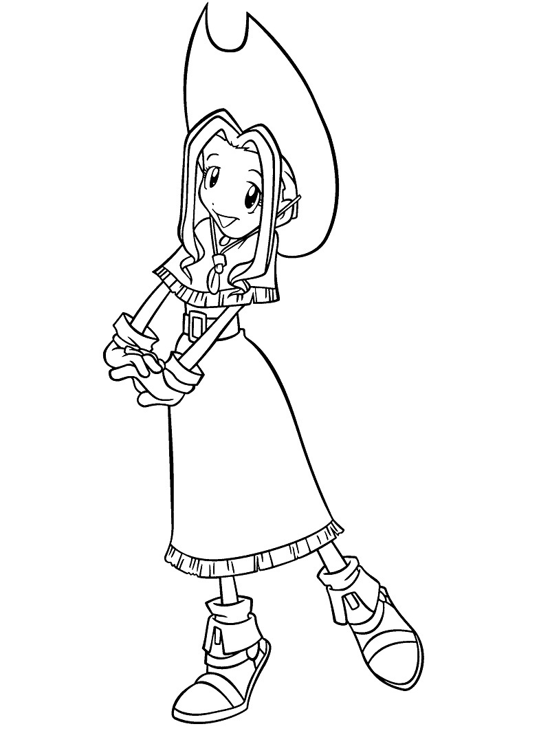 Coloriage Tachikawa Mimi