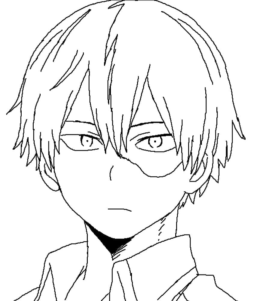 Coloriage Todoroki Shouto My Hero Academia