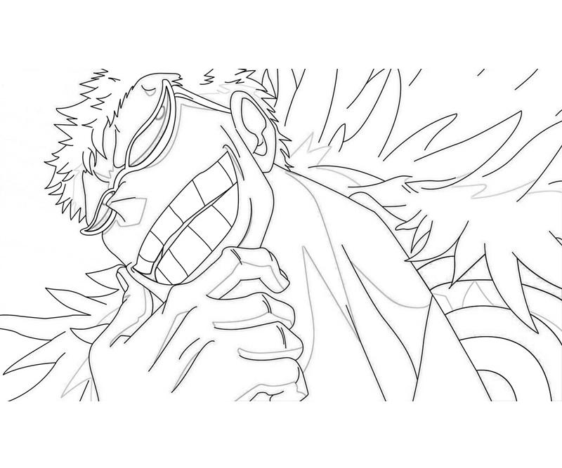 Coloriage Dessine Donquixote Doflamingo Sourire