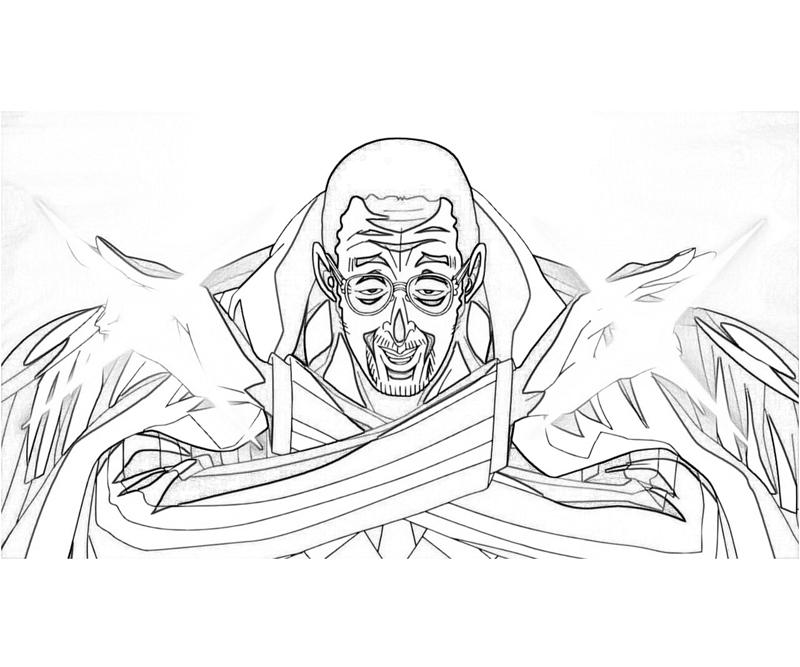 Coloriage Dessine Kizaru en train de se battre