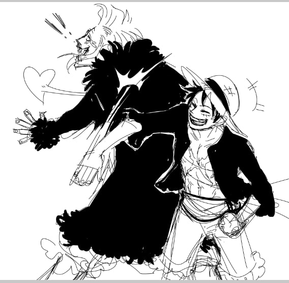 Coloriage Dessiner Bartolomeo et Luffy