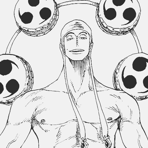 Coloriage Dessiner le visage d'Enel dans One Piece