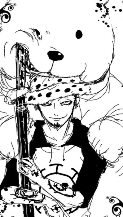 Coloriage One Piece Bepo 4