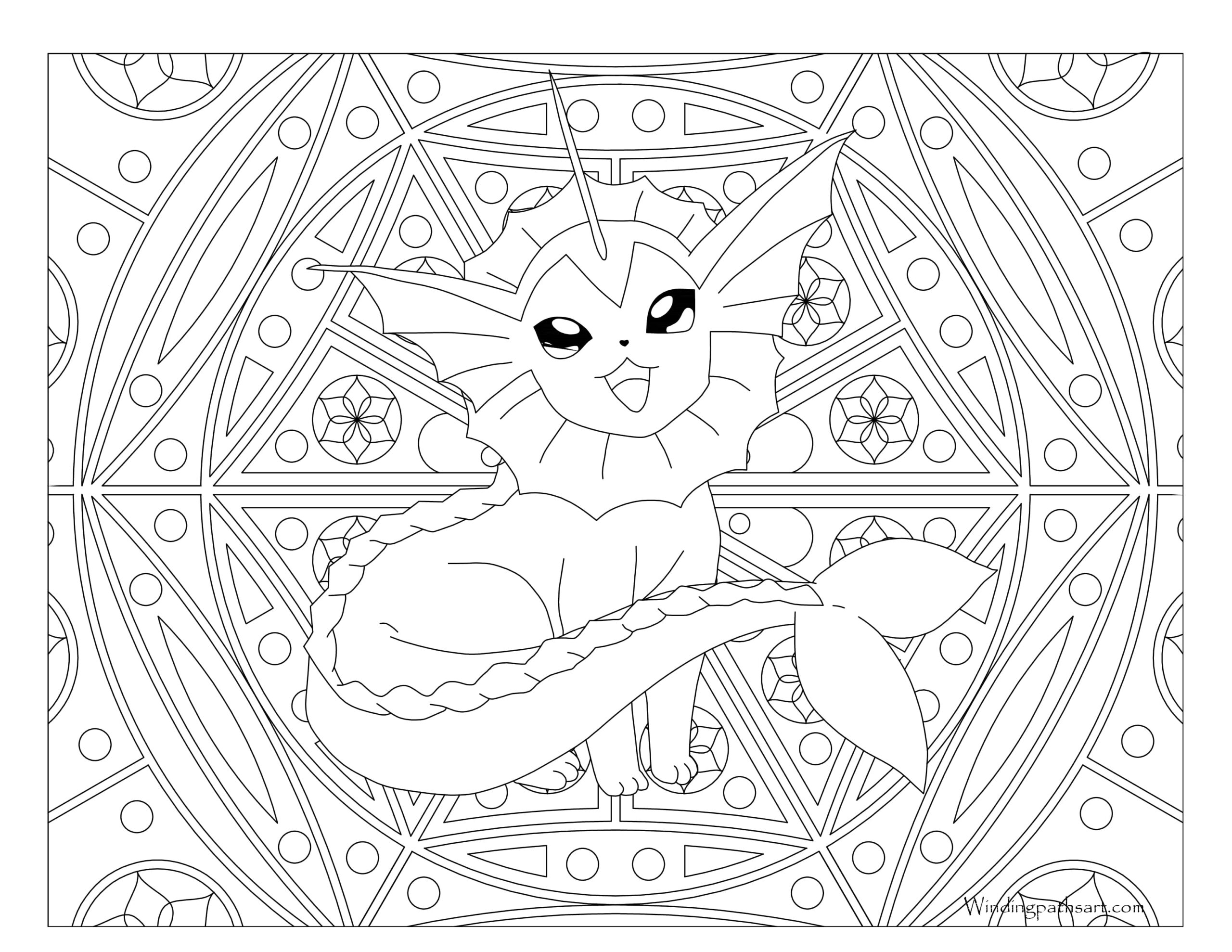 Coloriage Dessiner un Pokémon Aquali